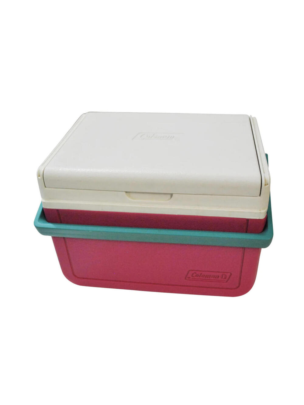 Vintage Coleman Mini Cooler Pink Blue White 90s
